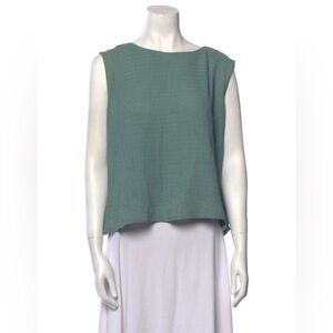 Asiatica Sleeveless Green Top Size L